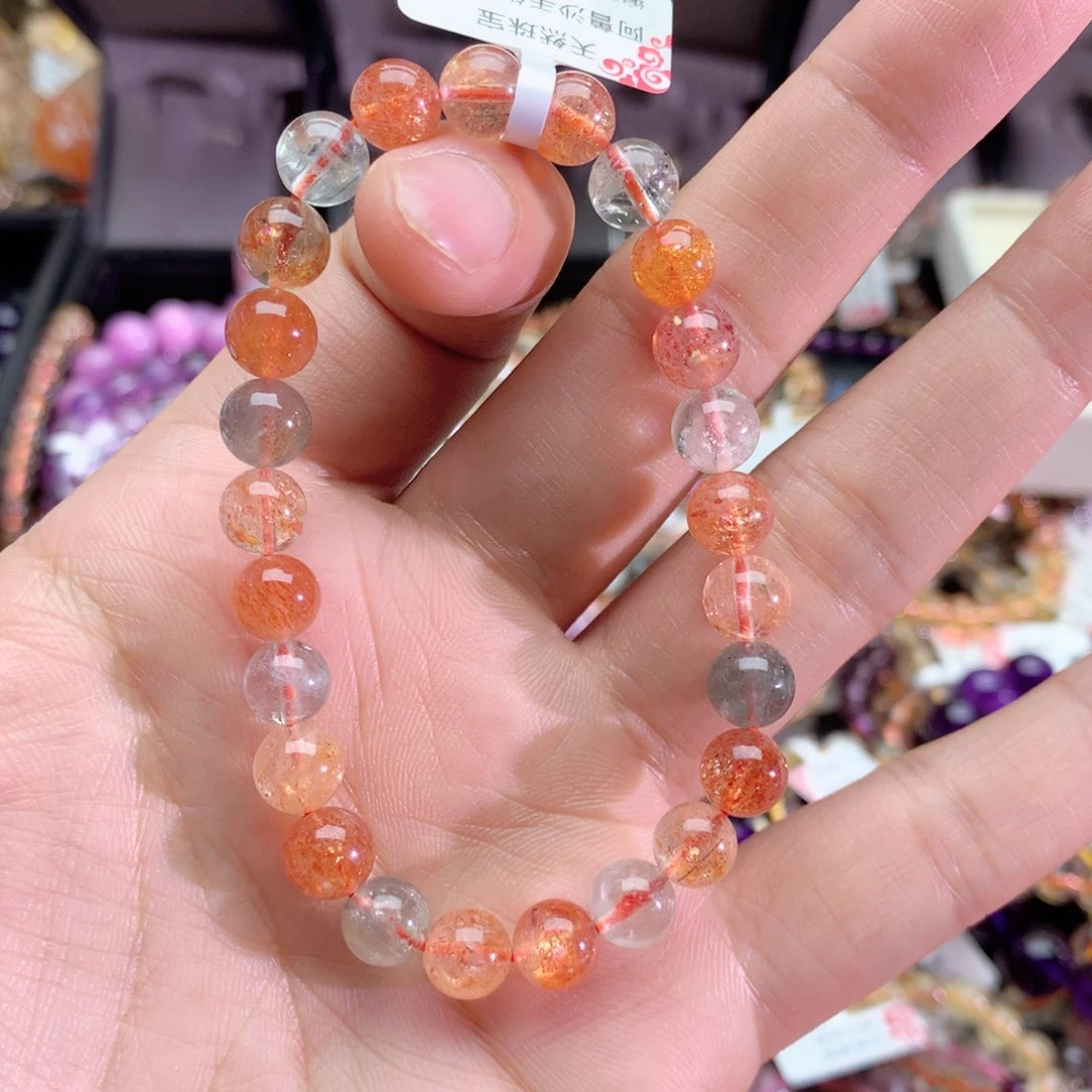 水晶手串未镶嵌房**周阿鲁沙手链7+