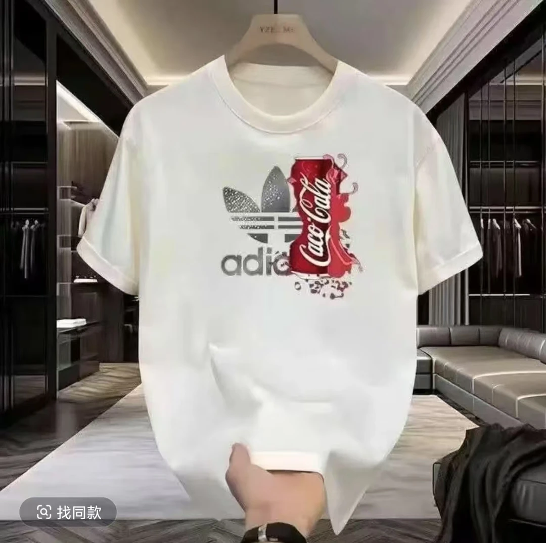 【一折粉丝福利】夏季潮牌男女同款百搭圆领T恤