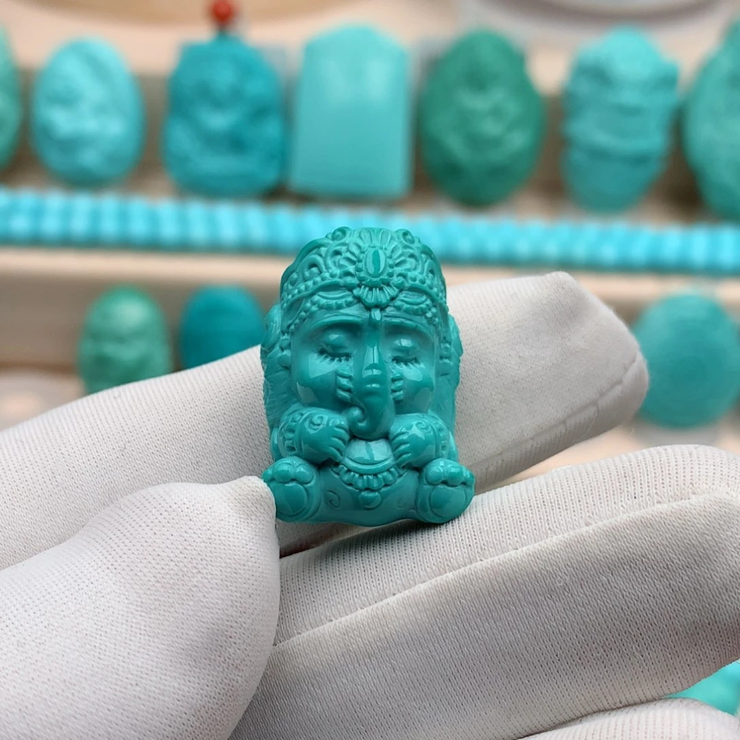 绿松石珠宝奇石未镶嵌