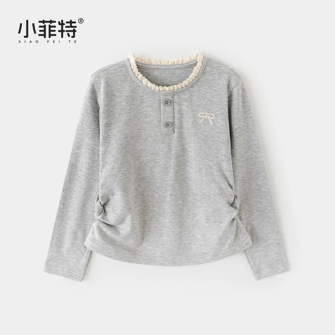 小菲特女童秋装2025新款长袖打底衫中大童儿童长袖T恤YNYQ52971