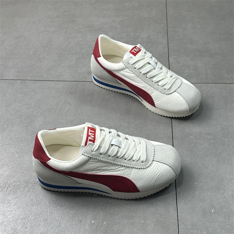 真皮阿甘鞋女2025新款韩版时尚运动百搭轻便学生跑步休闲板鞋