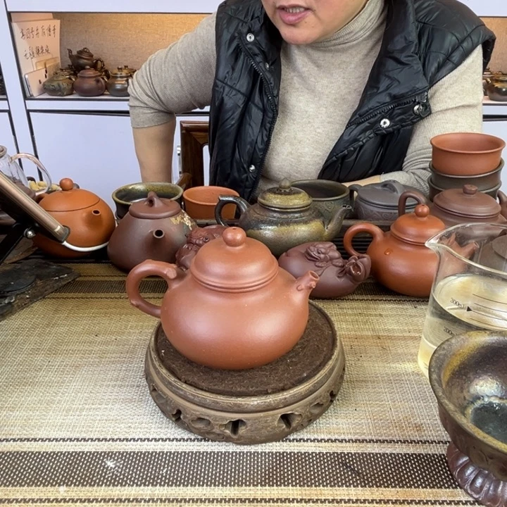 紫砂茶壶台西紫泥260cc