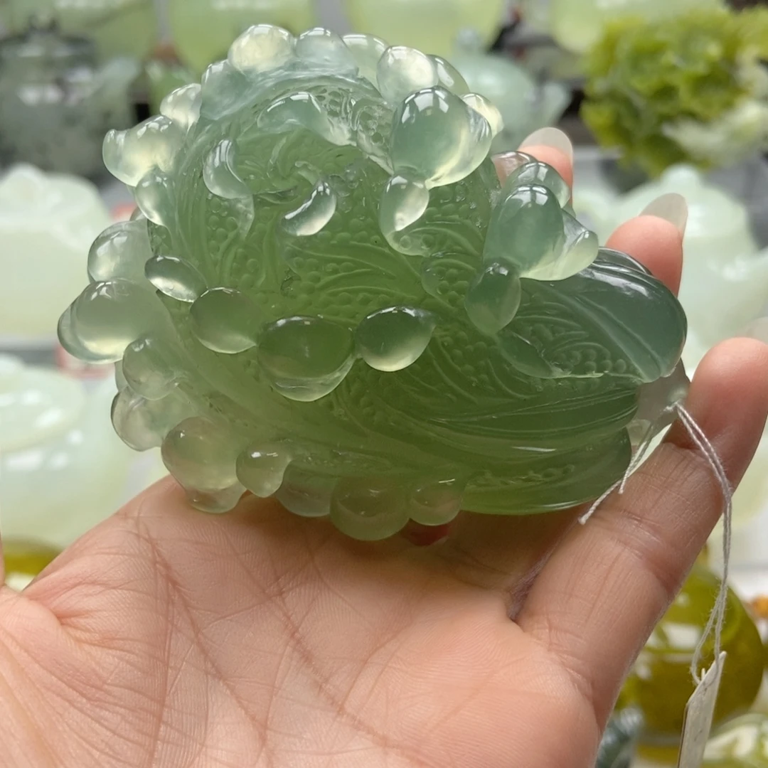 蛇纹石玉未镶嵌手把