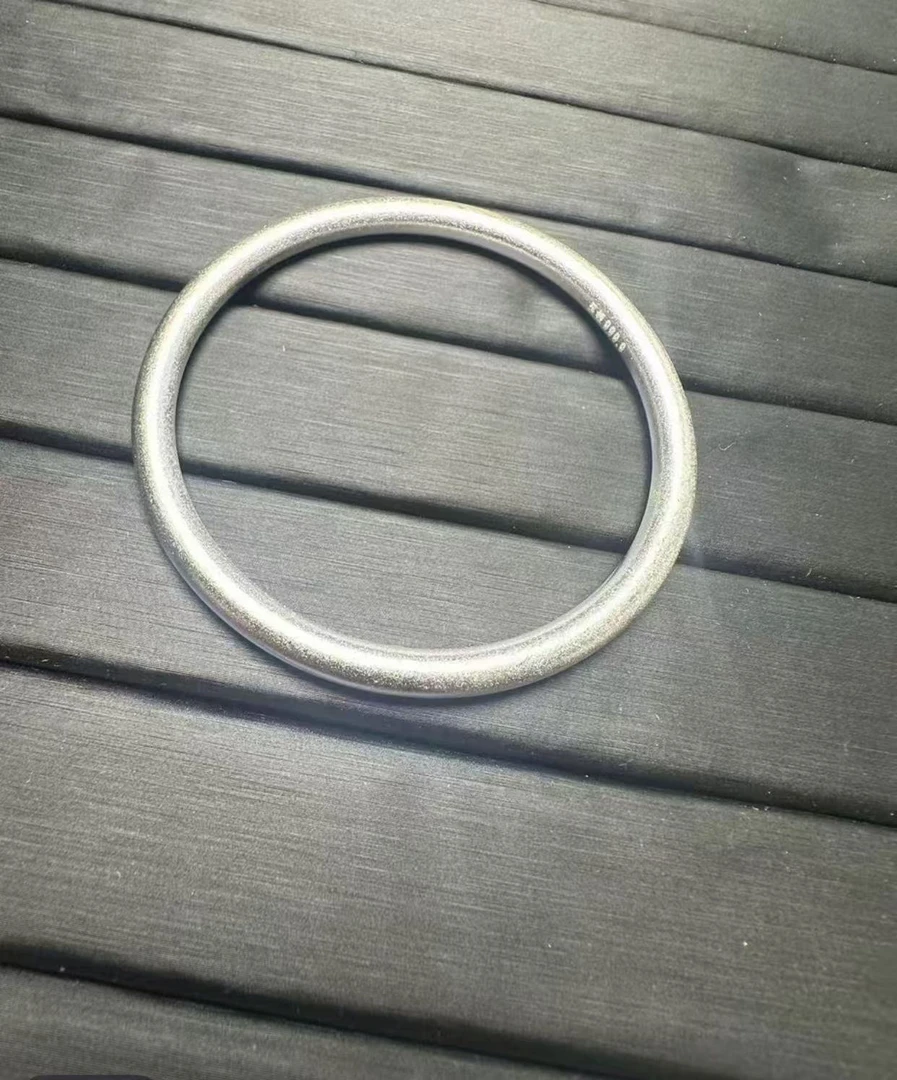 足银坊实心精品手镯银色手镯无礼盒YZ057