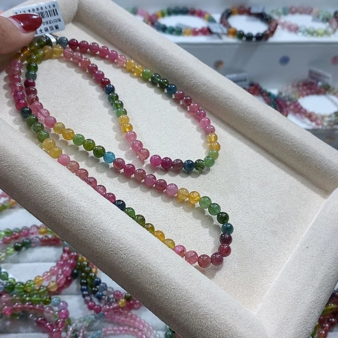 碧玺手链未镶嵌多样性发一条