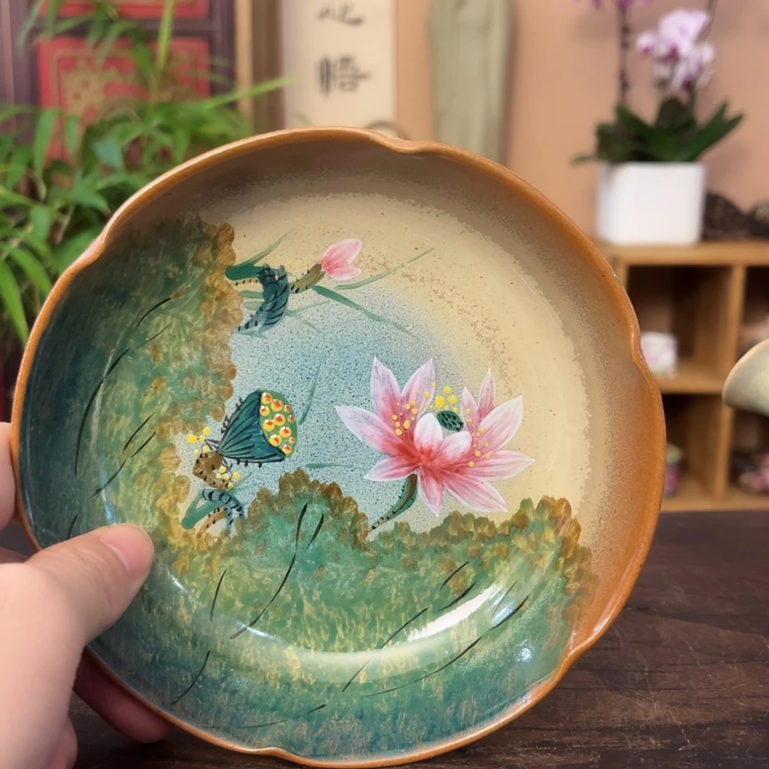 景德镇柴烧手工手绘茶具