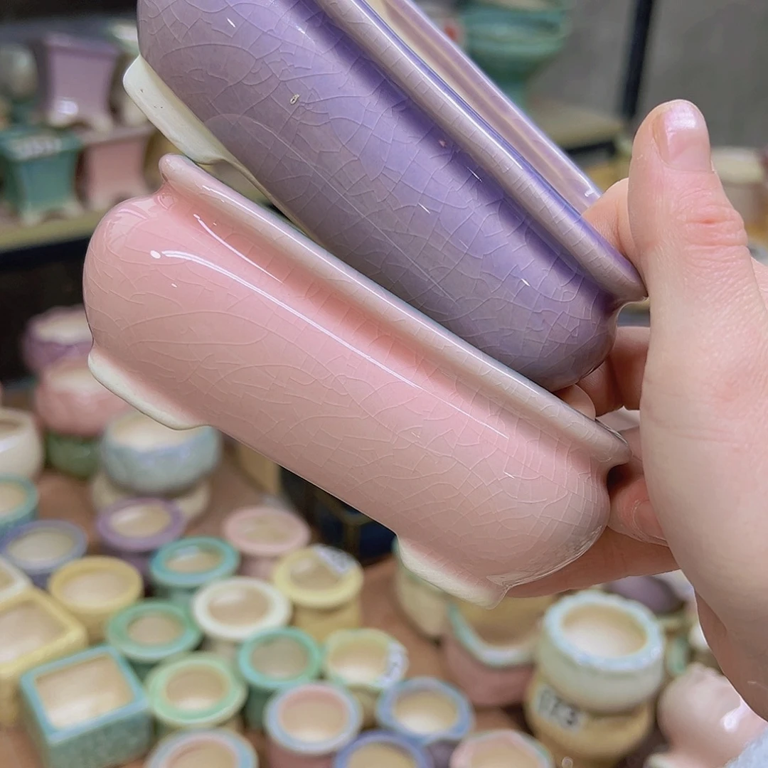 红陶陶瓷花盆当场满12包邮