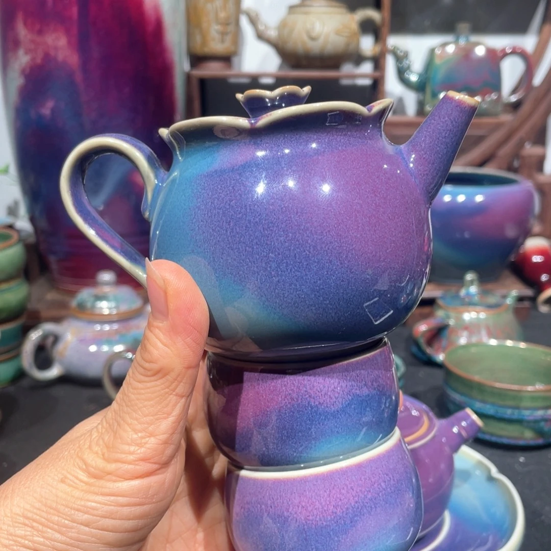 y***㎎中国神后钧瓷茶器