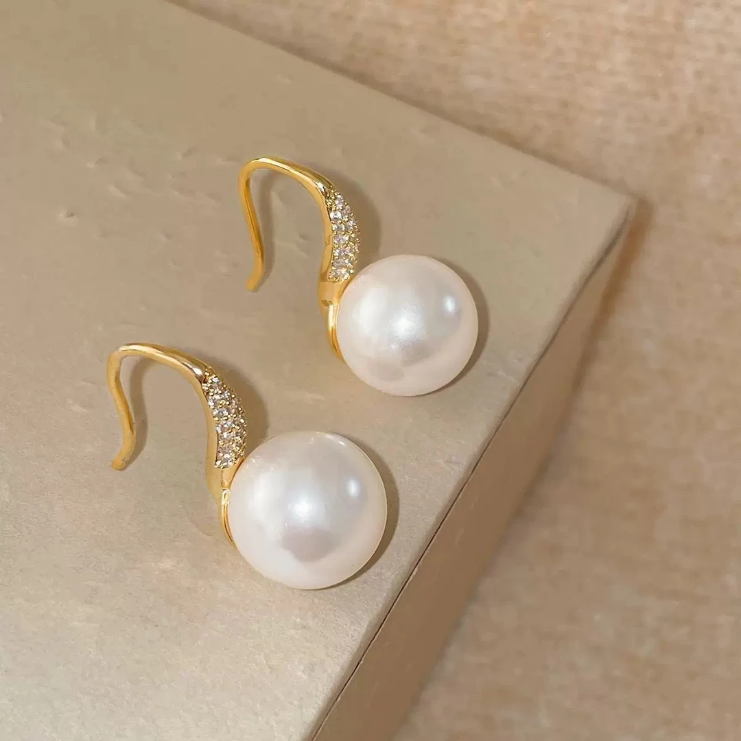 铜合金耳饰 气质轻奢时尚百搭法式简约强光耳勾耳环5568