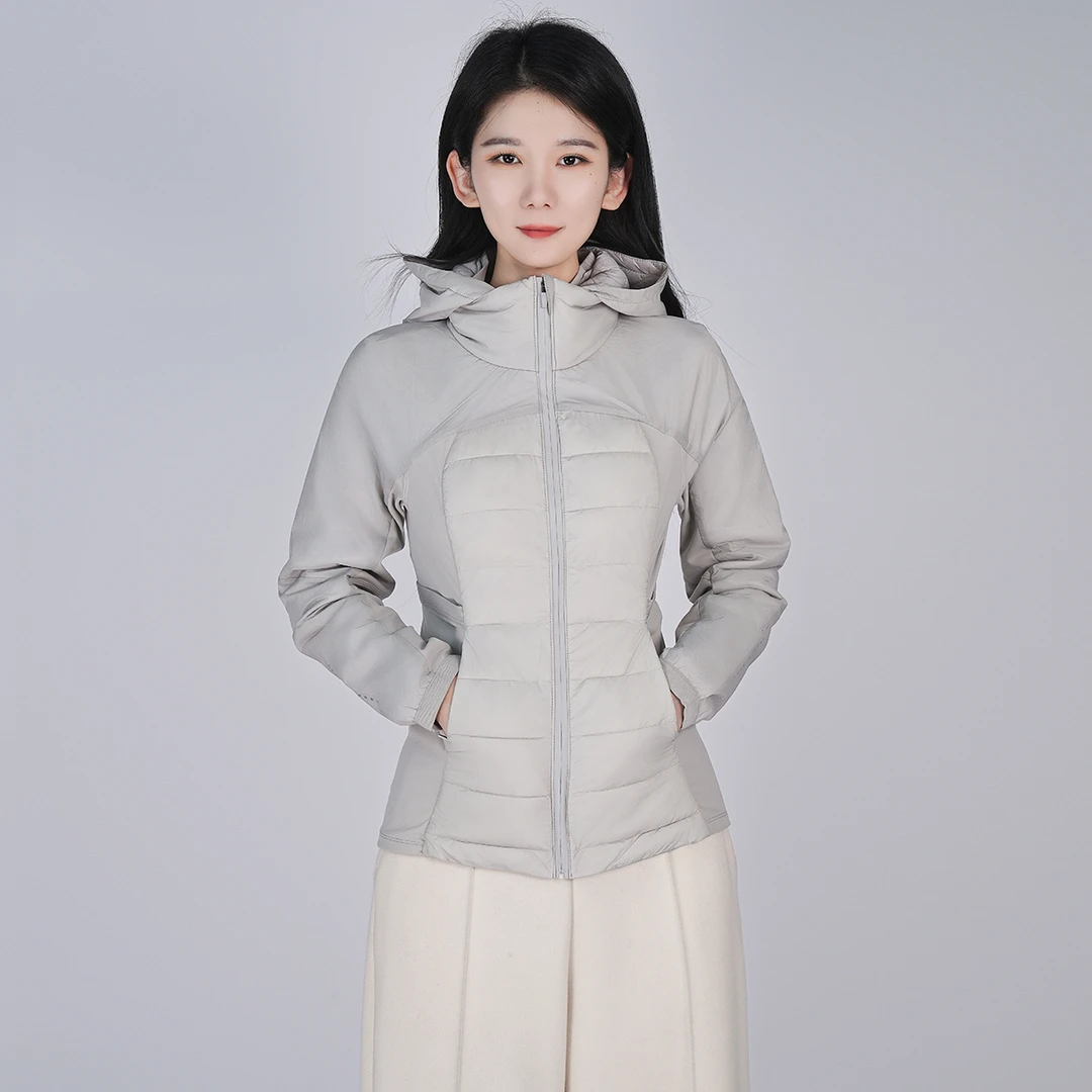 【90白鹅绒】中国风轻暖运动塑型羽时尚立体剪裁女羽绒服WH05007290