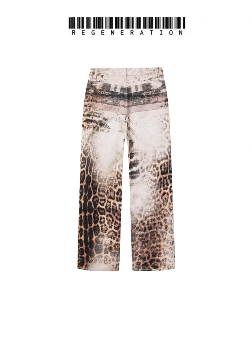 REGENZONE 25ss「RIOT」豹纹渐变数码裤
