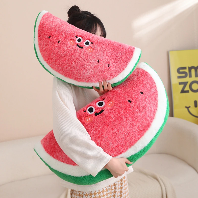 超柔软少女心西瓜毛绒玩具大抱枕靠枕午睡趴趴枕头送女生生日礼物