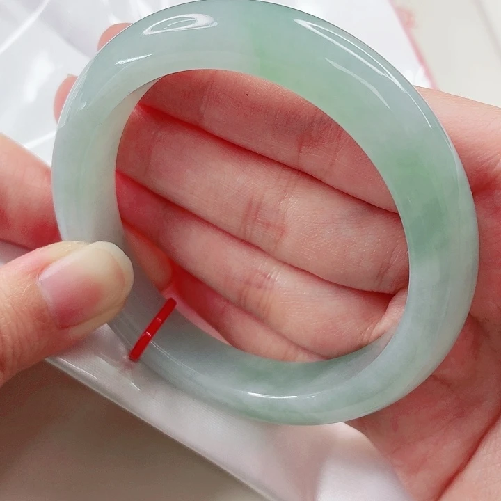 翡翠未镶嵌手镯57.6圈h425