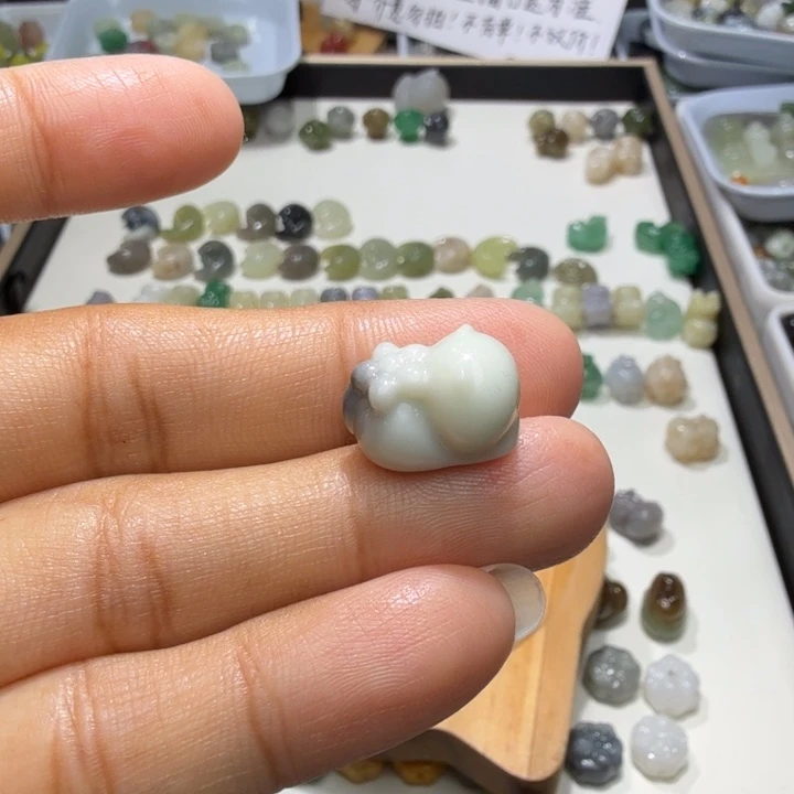 睡***法未镶嵌和田玉珠宝半成品