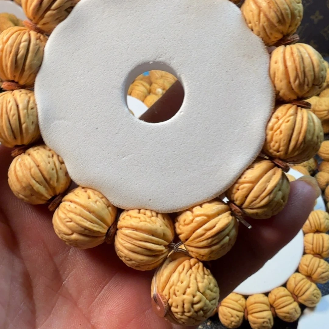 "***挡桃核手串王者南瓜