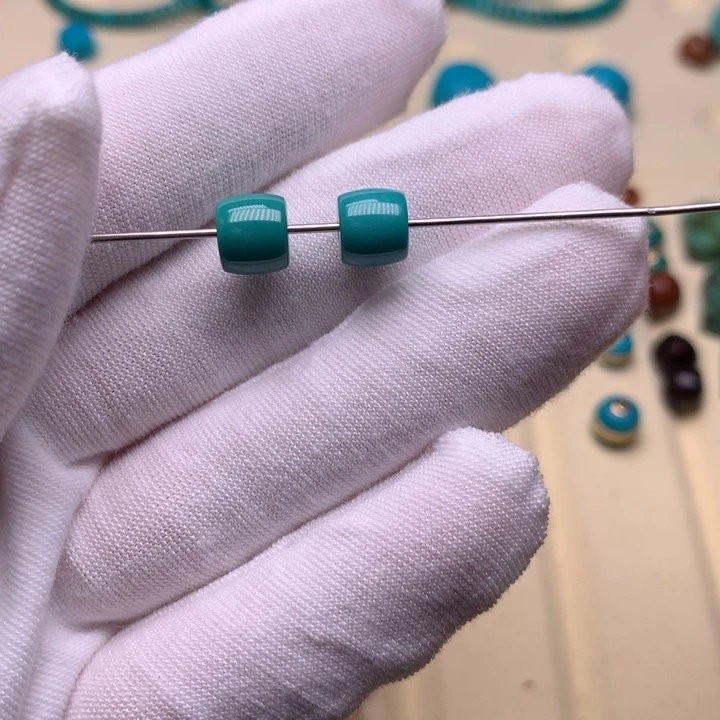 绿松石未镶嵌直切7.4