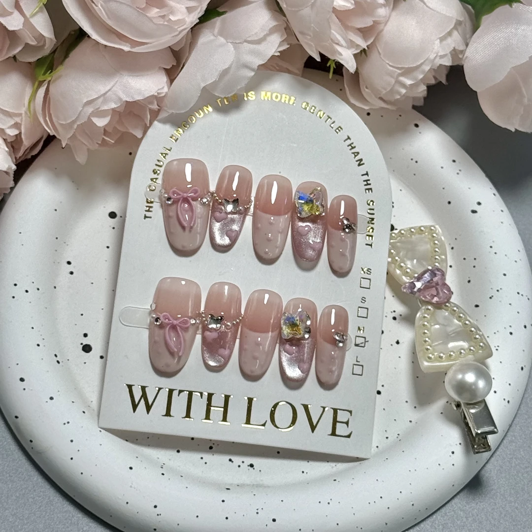 【匀藤美甲】直播链接夏季新款纯手工穿戴甲