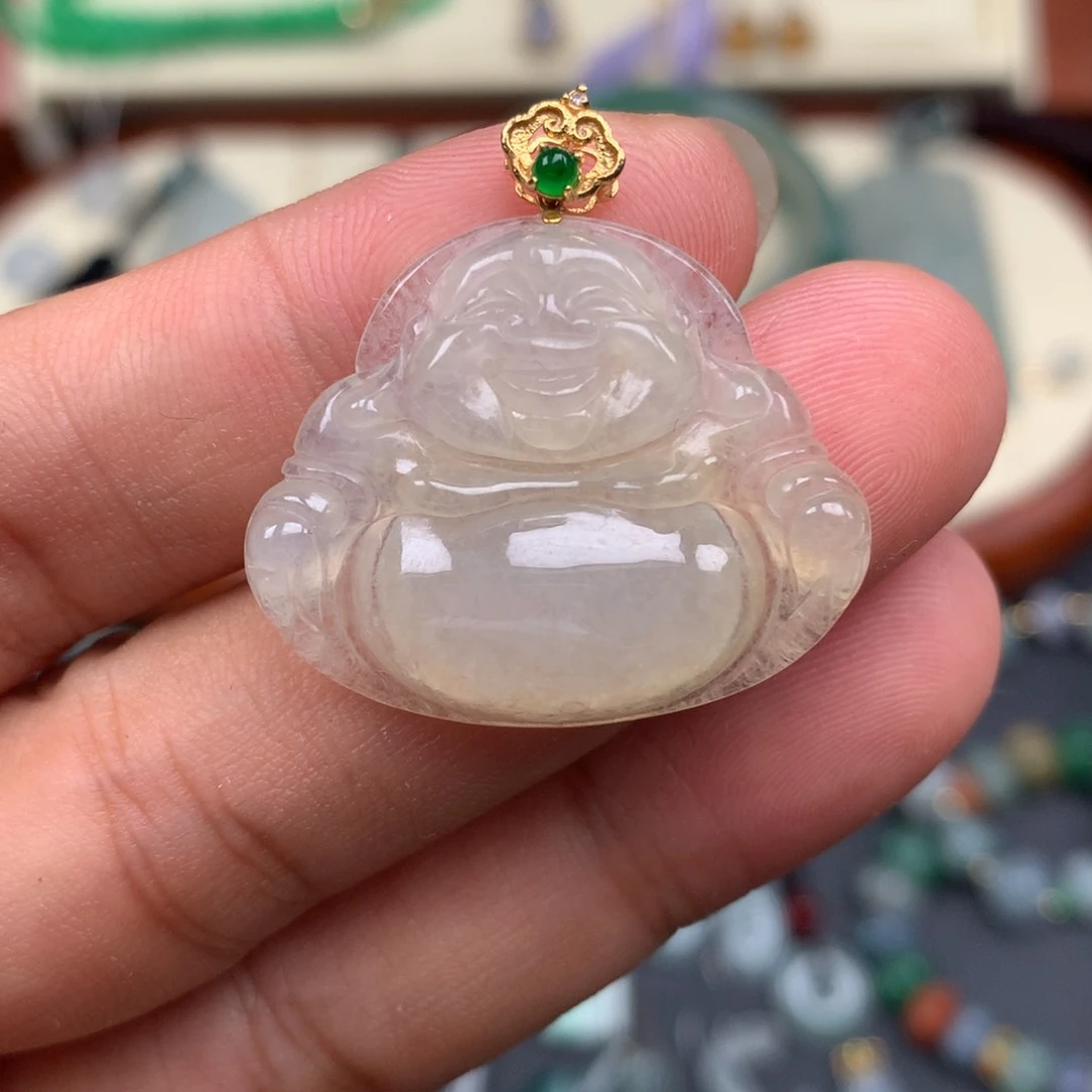 颈饰未镶嵌翡翠佛公
