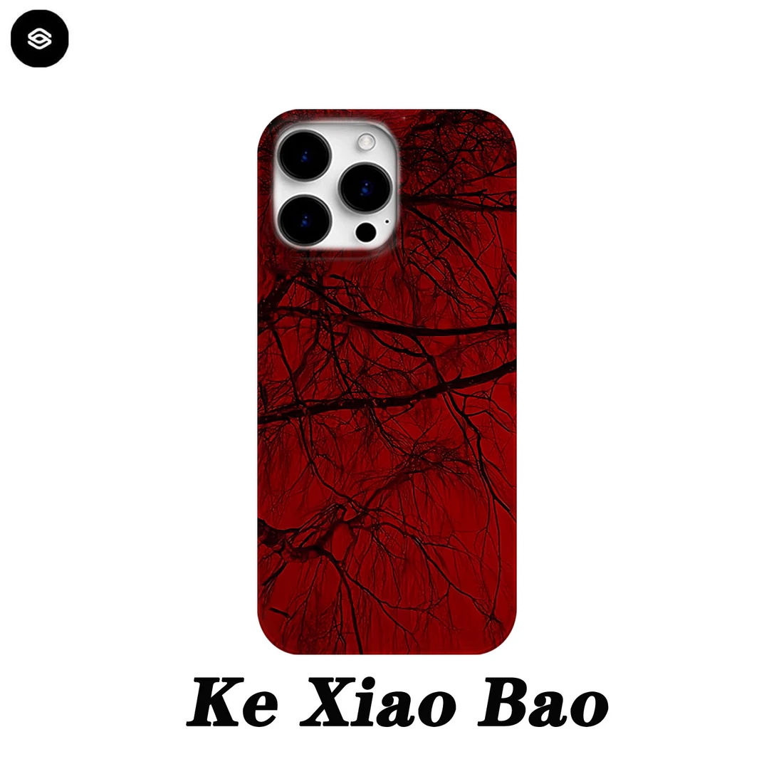 红色枯树适用苹果16promax手机壳15pro小众14创意13pro/12pro个性