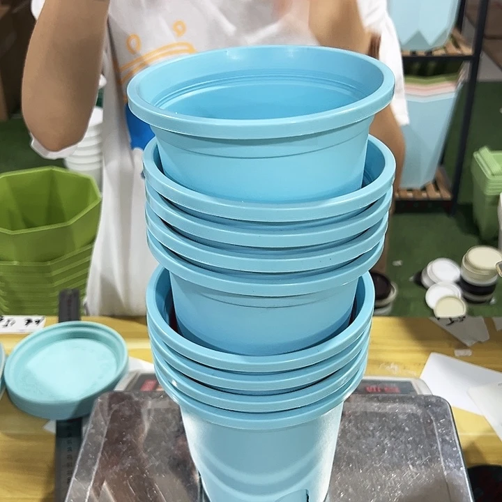 正品圆形控根口15高15蓝色无托10只