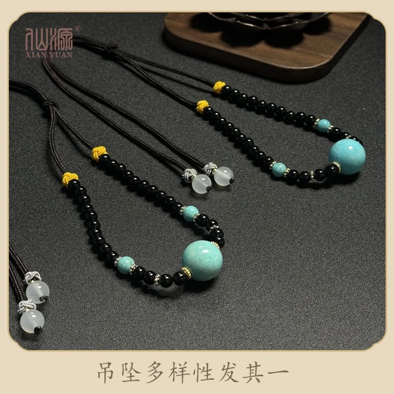 绿松石圆珠项链【多样性发其一】
