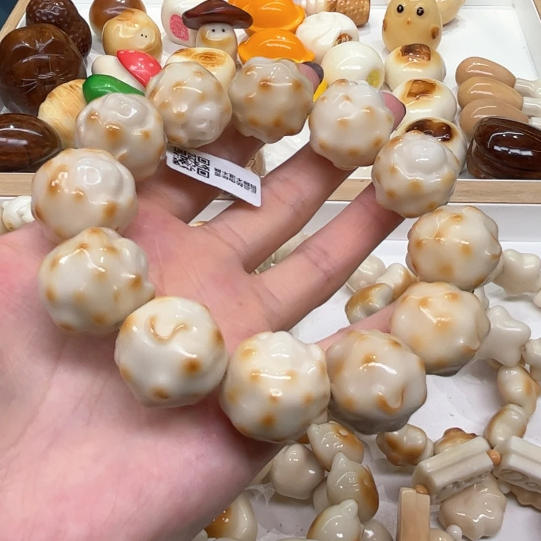 手串菩提根/象牙果9.2.27象牙果炭烤绵羊微瑕