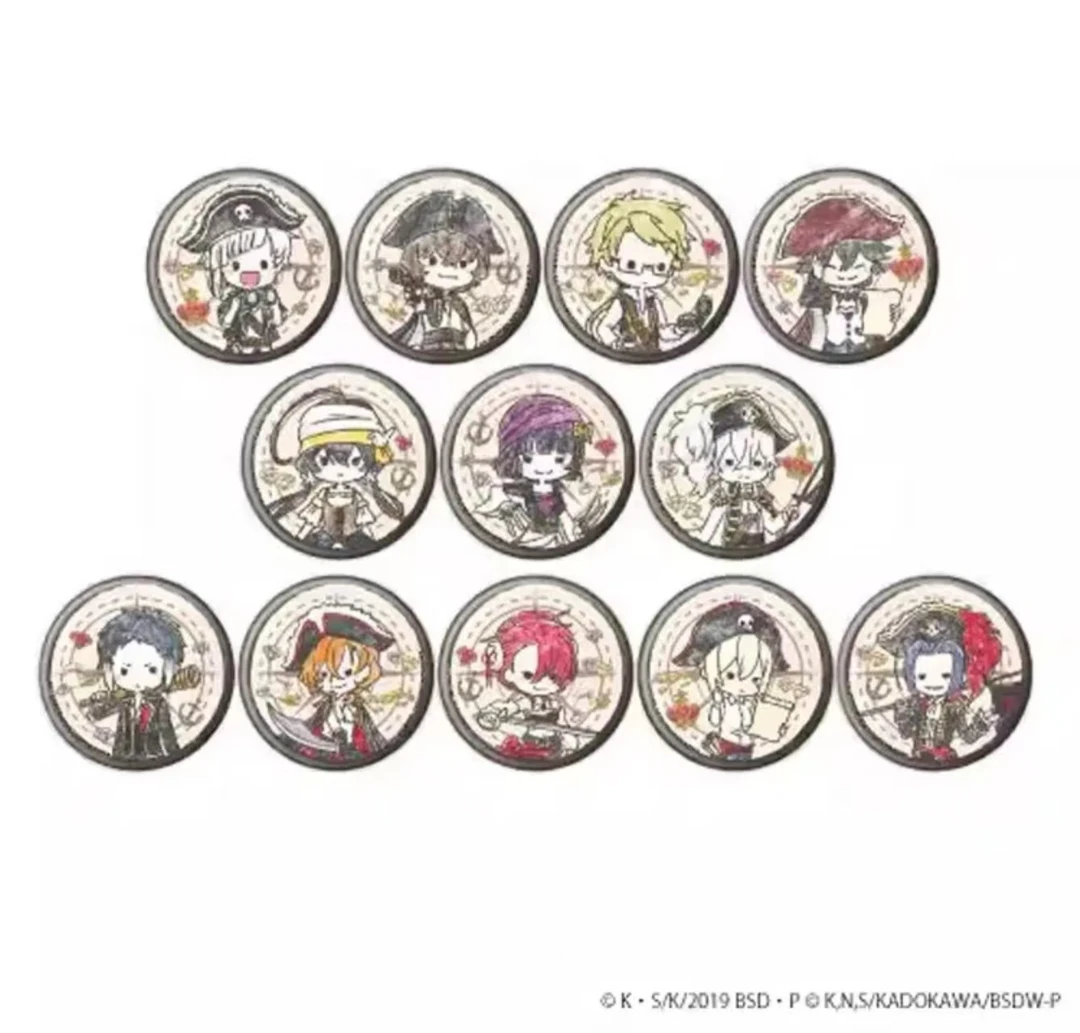 【日谷】文豪野犬 涂鸦风海盗 旅行系列Q版吧唧徽章（默认代拆）