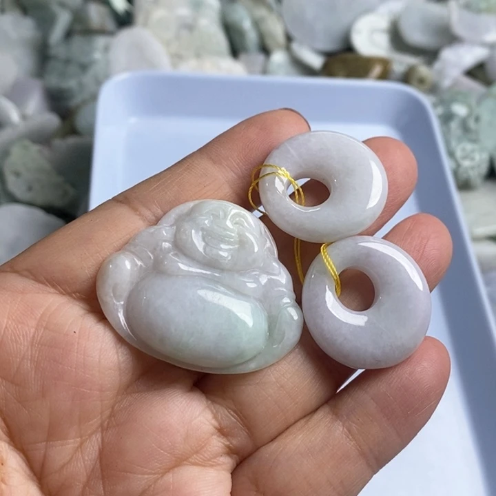 翡翠未镶嵌颈饰天然翡翠0110