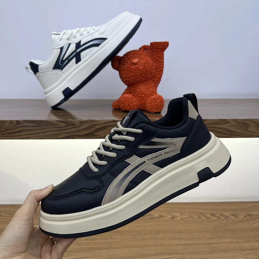 秋冬新款男士时尚百搭休闲鞋软底运动鞋舒适轻便潮流男鞋单棉同款
