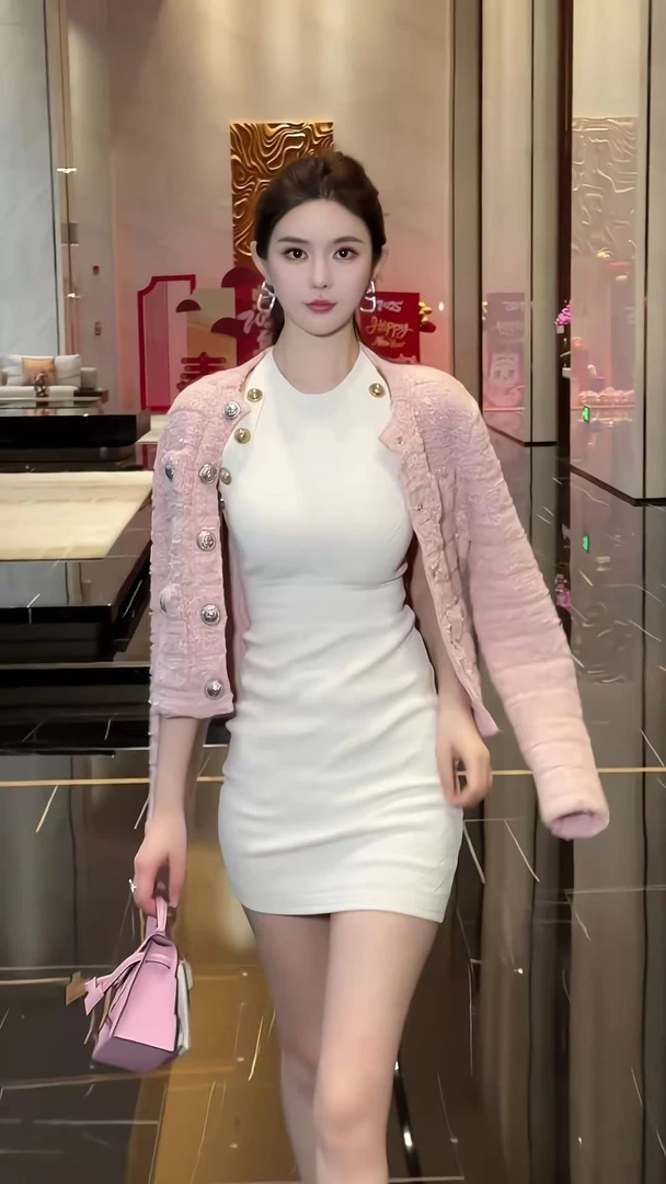 25春夏新款欧洲站冰丝名媛风包臀修身显瘦气质性感针织挂脖连衣裙