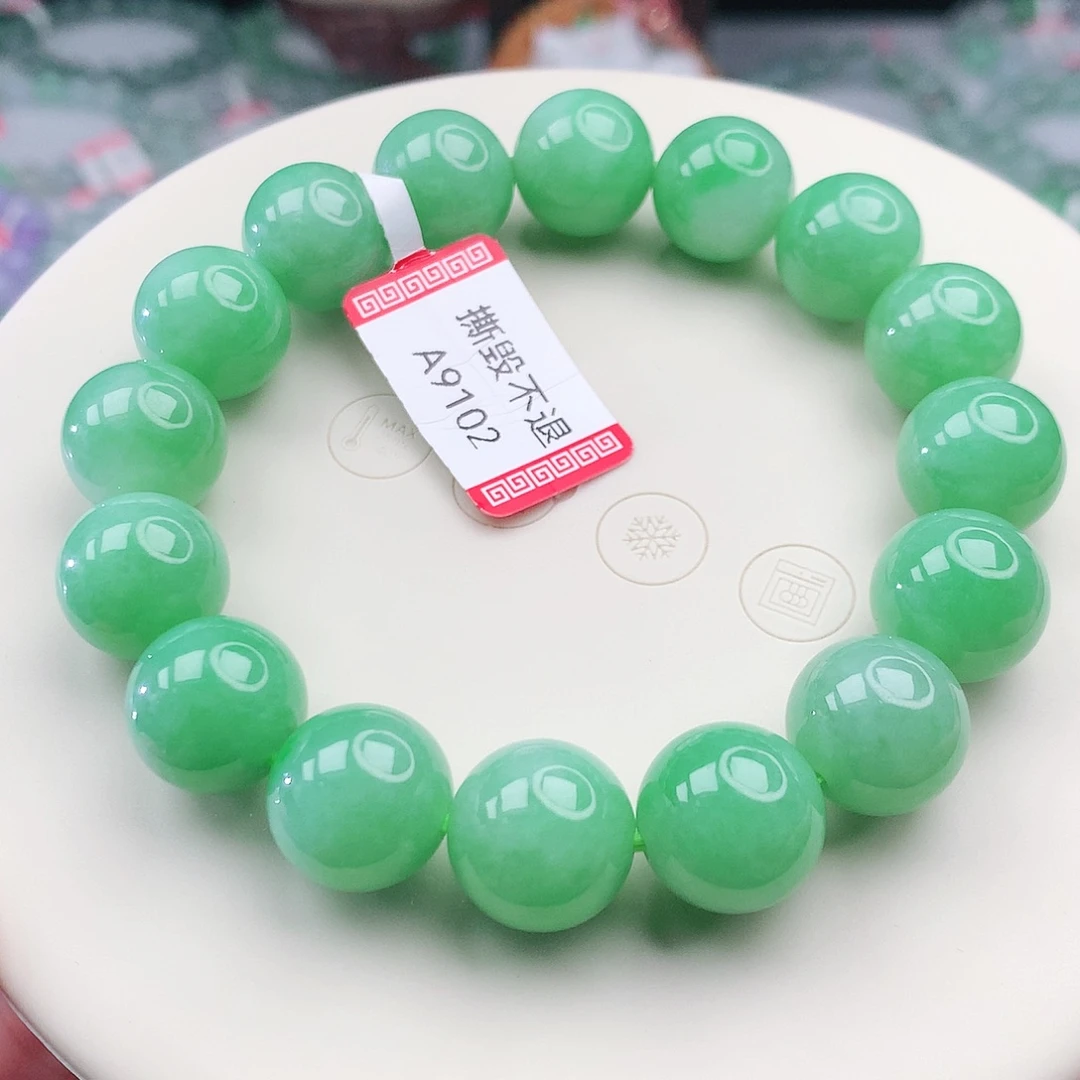 翡翠未镶嵌手链翡翠12.7mm