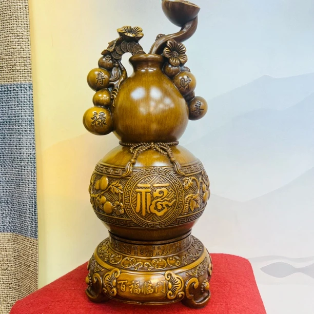 如意旋转葫芦摆件招财客厅电视柜酒柜开业装饰品玄关乔迁礼品