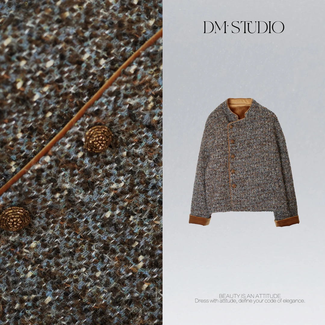 DEDM•STUDIO/复古轻奢高级感小众设计款90白鹅绒外套2510WT/801