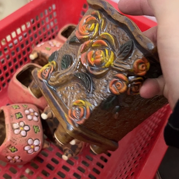 粗陶材质多肉花盆