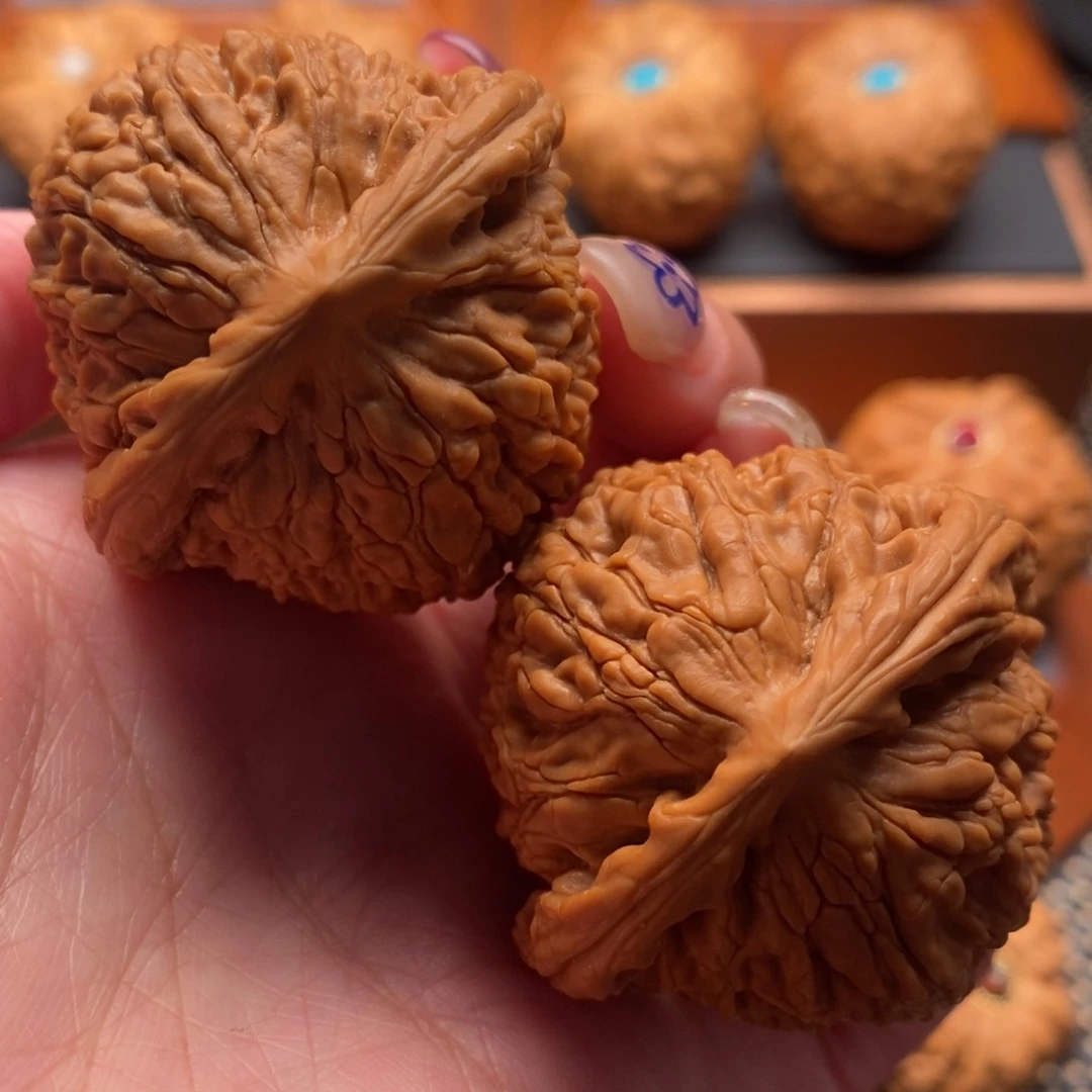 文玩核桃把件43尺寸水龙纹