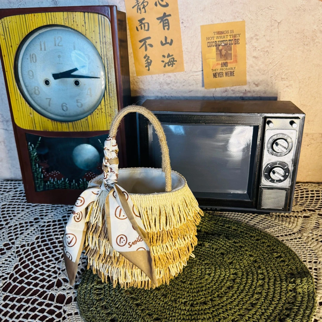 （预链接售）03收口编织可折叠时尚耐脏单肩包手拎包慵懒风中性风