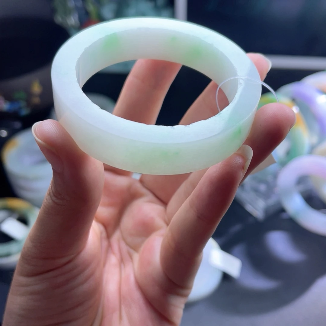 定制翡翠未镶嵌天然翡翠手镯定制