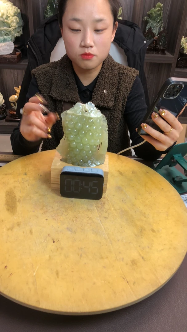 蛇纹石玉（覆膜）摆件原创作品。158