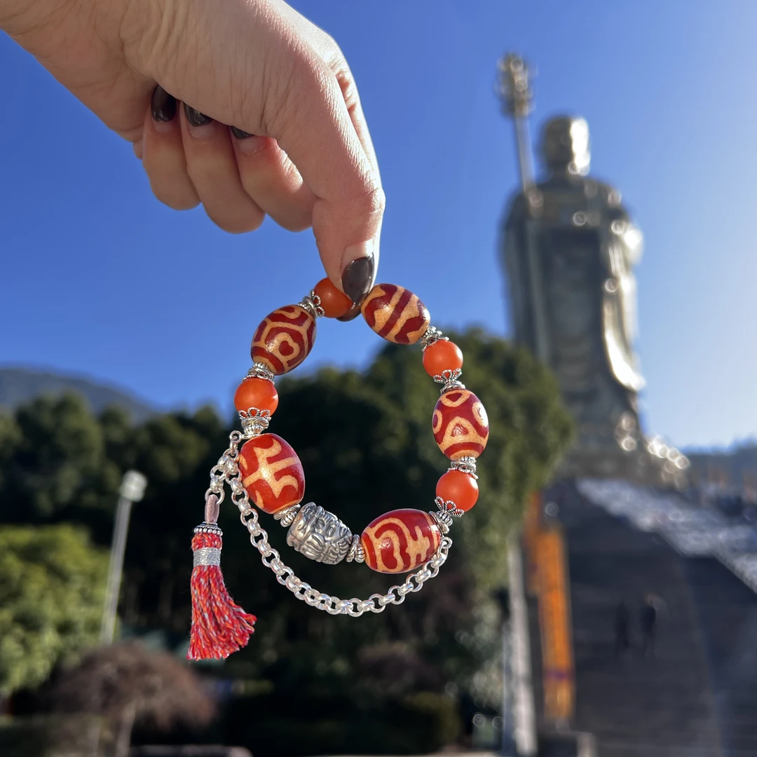 【观澜珠宝】多宝玛瑙手串 复古民族风藏式潮流手链 多样发 j38