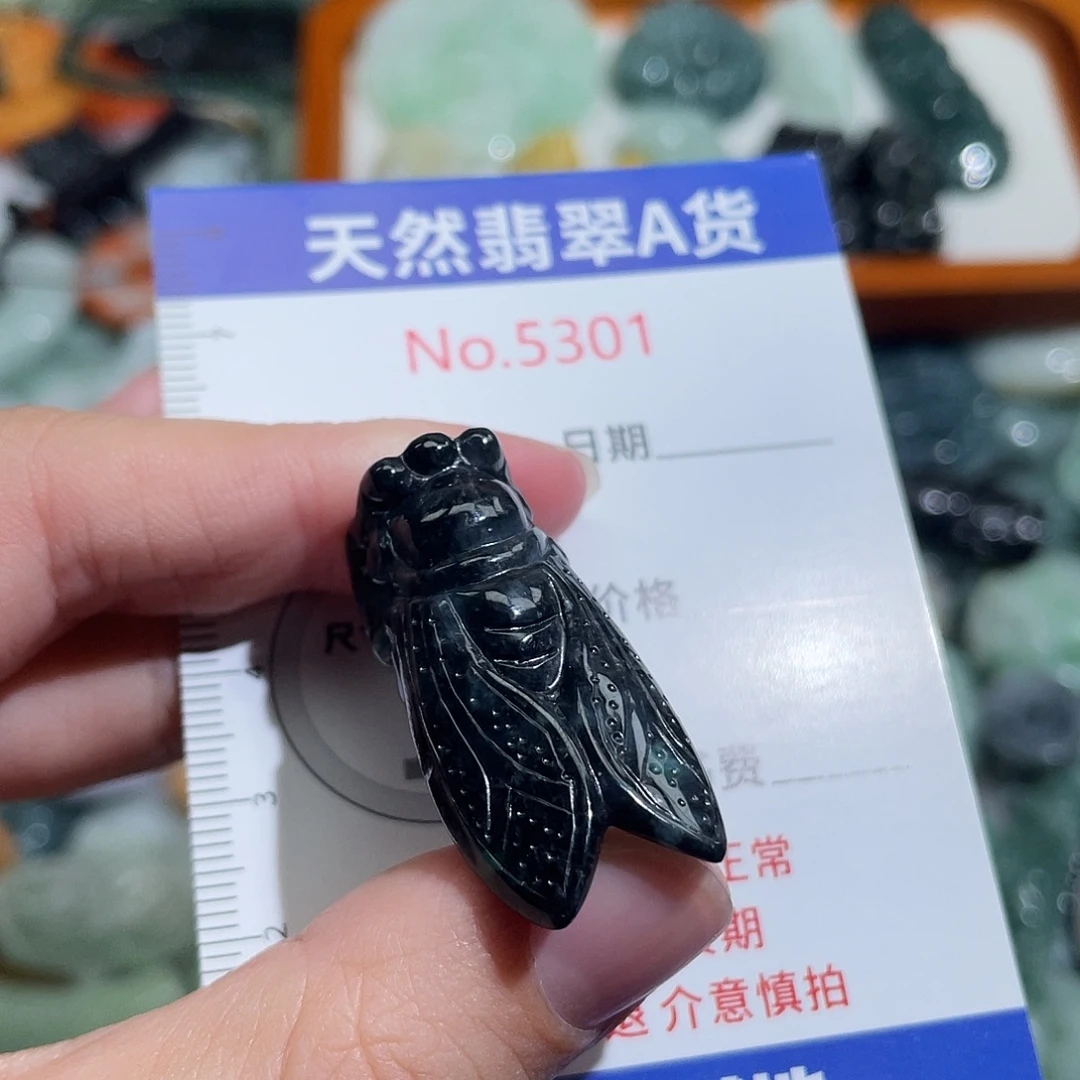 翡翠未镶嵌挂件5301