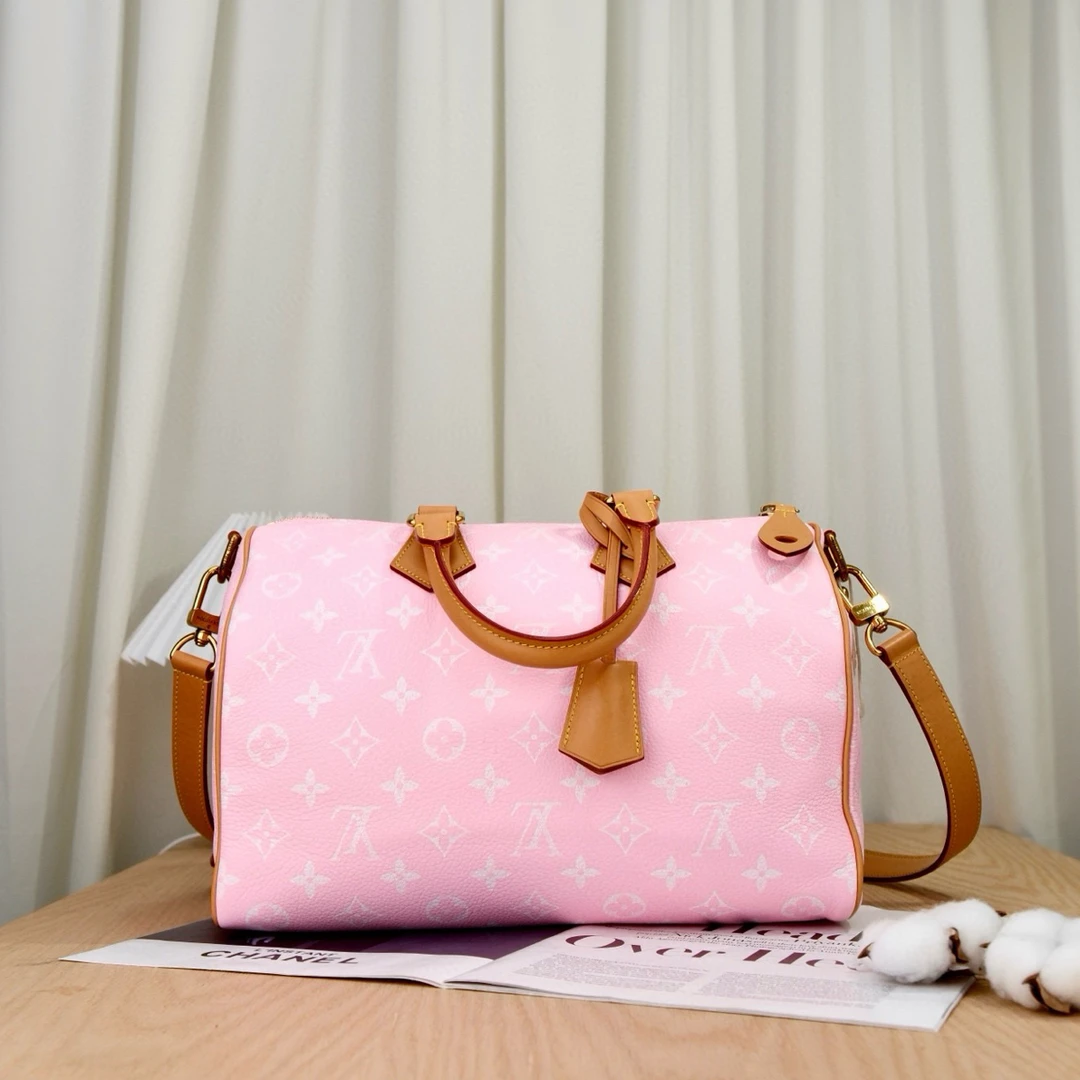 未使用 LouisVuitton/路易威登 jimai speedy p9 30 粉色胸针