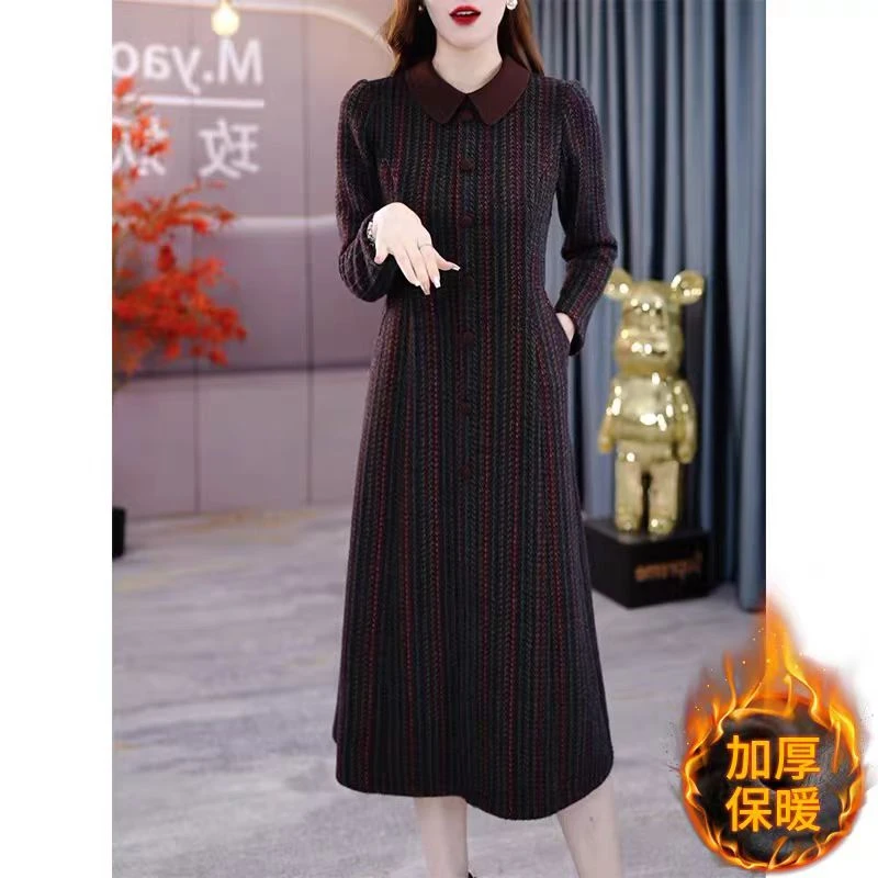 F773  2025连衣裙女新款中长款显瘦大码气质时尚法式