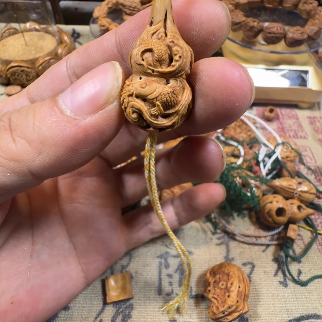 吊坠核桃桃核葫芦鱼23