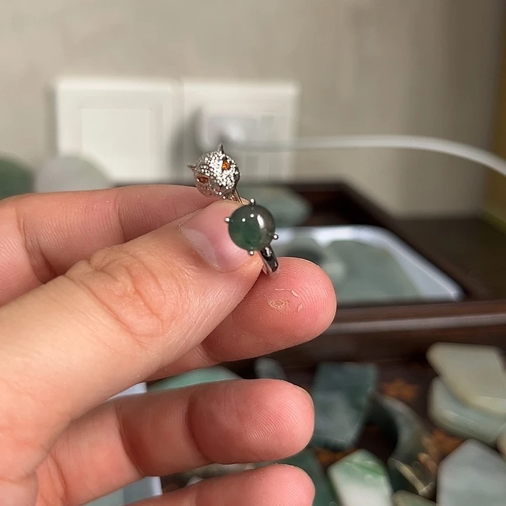 合金定制翡翠戒指3