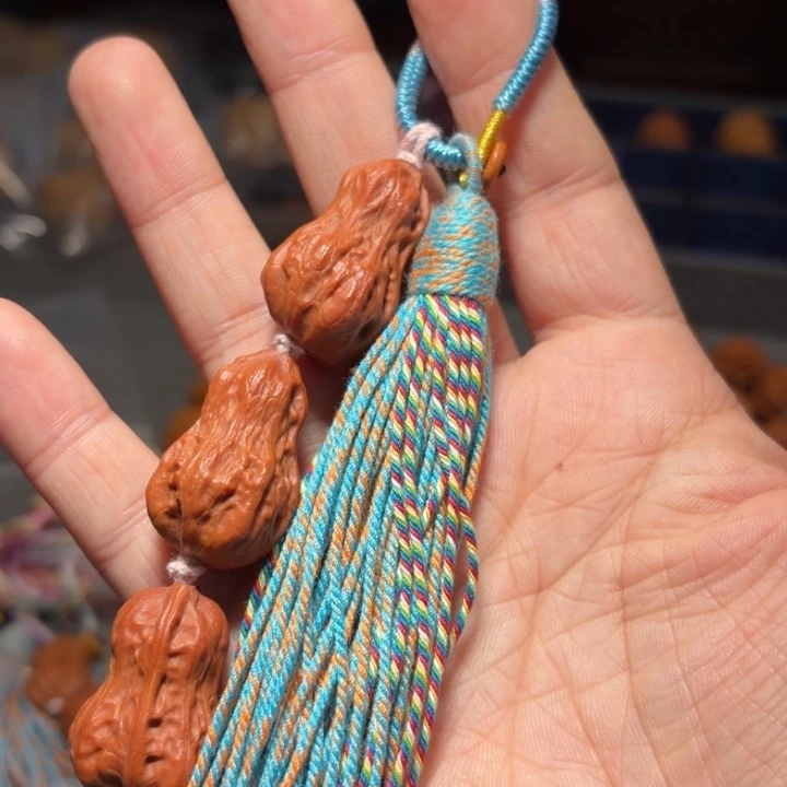 吊坠文玩核桃花生7542