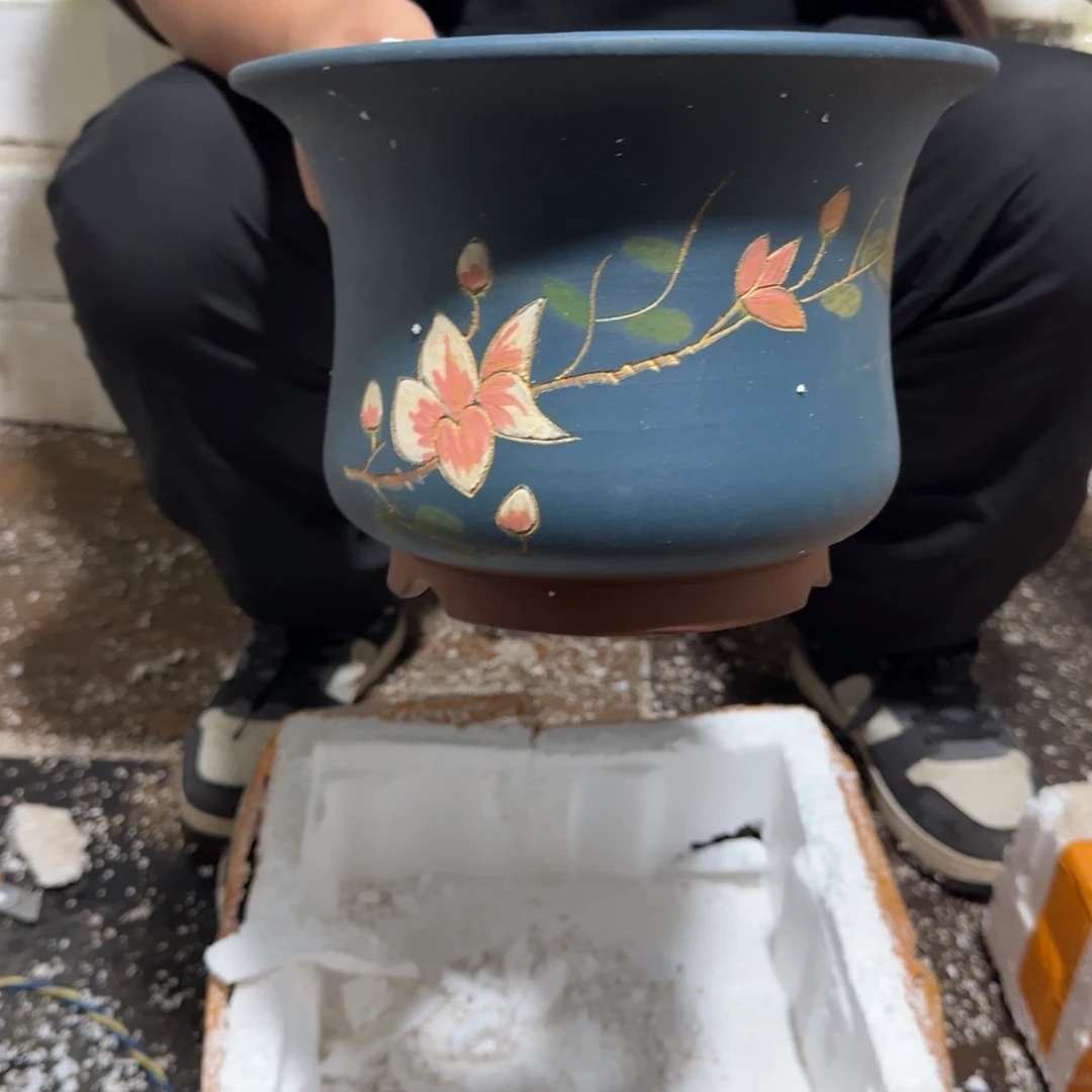 紫砂花盆口径20.15口径