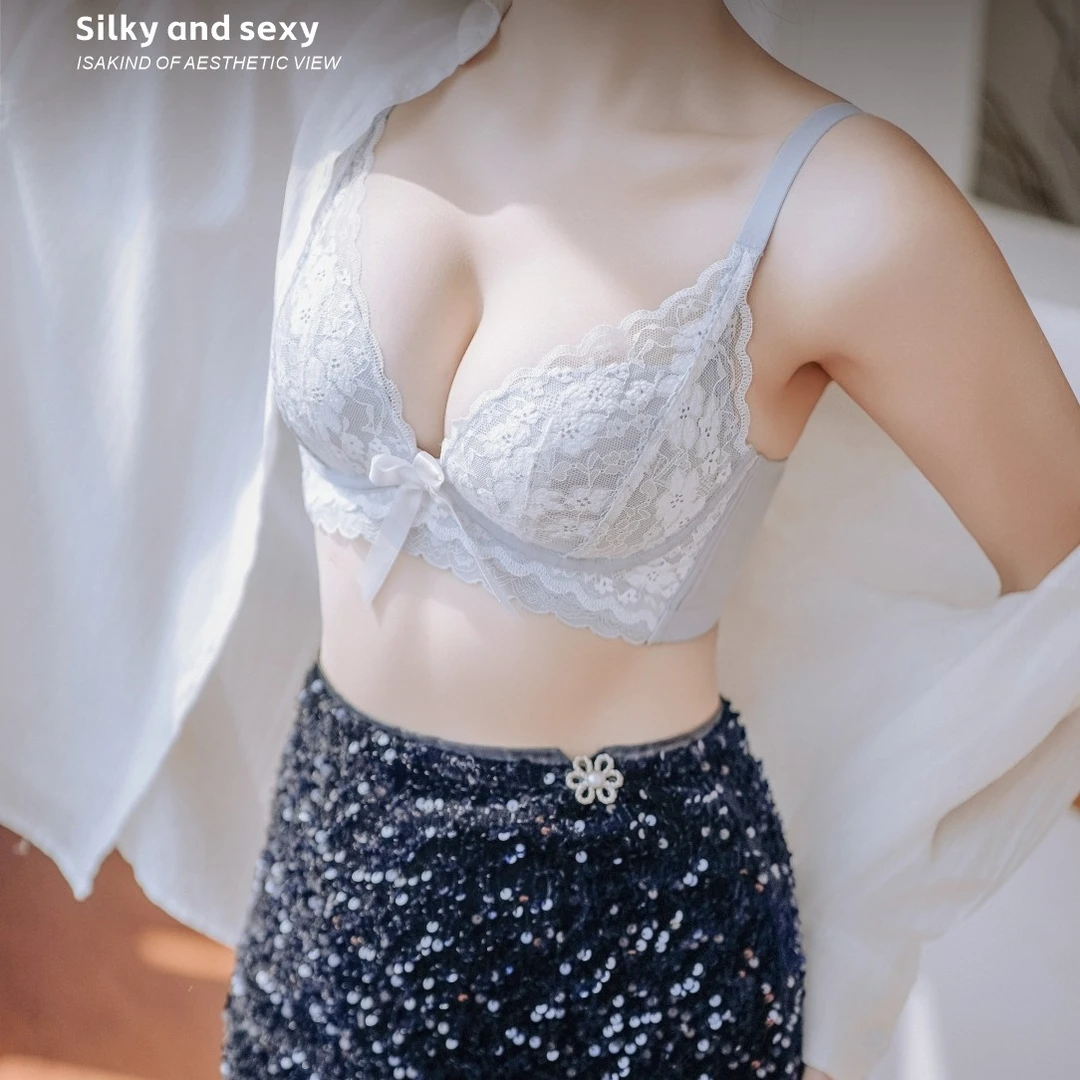 【维密爆款•花房姑娘•小聚蛋升级款】莫代尔小胸显大聚拢型内衣2505