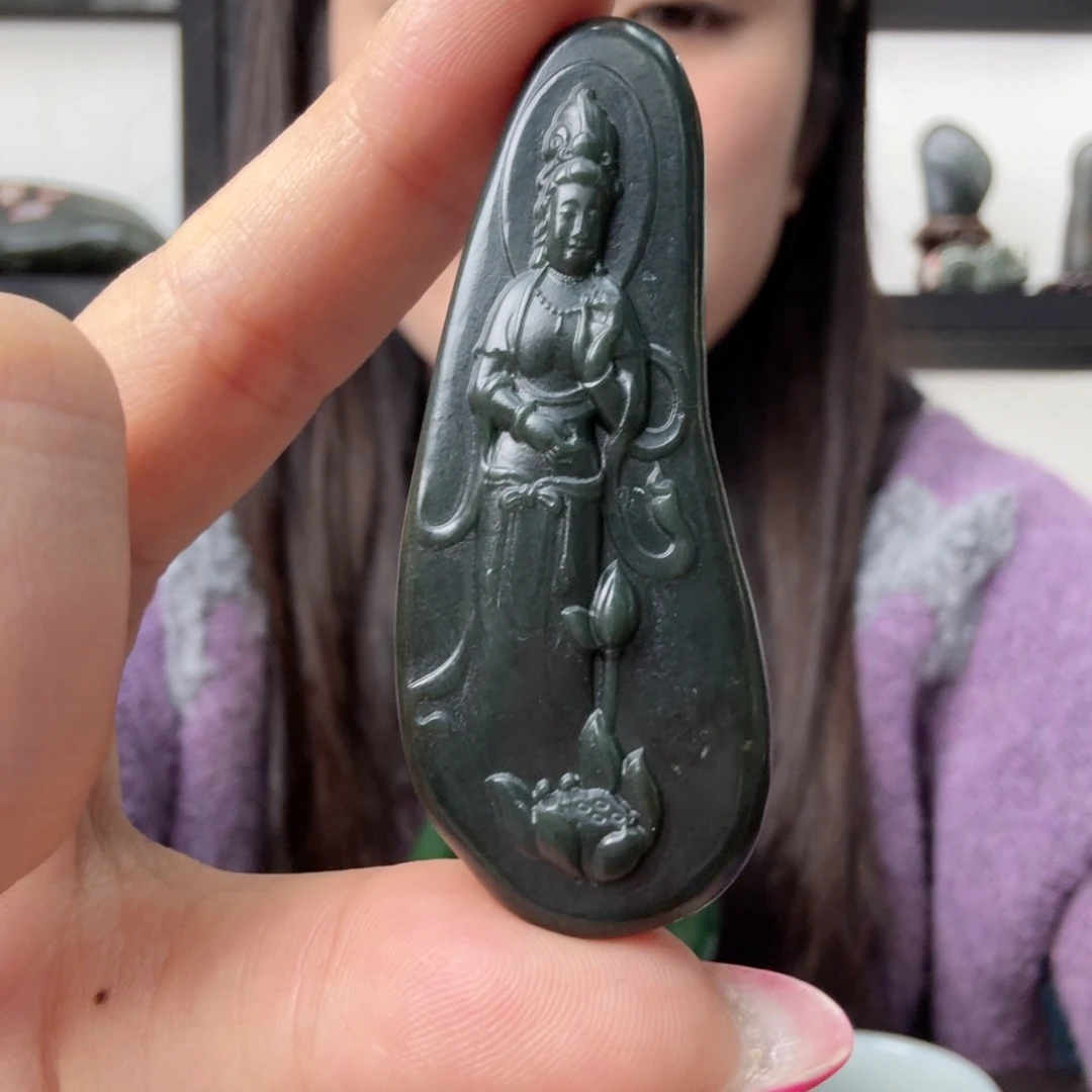 和田玉未镶嵌吊坠(不含链)