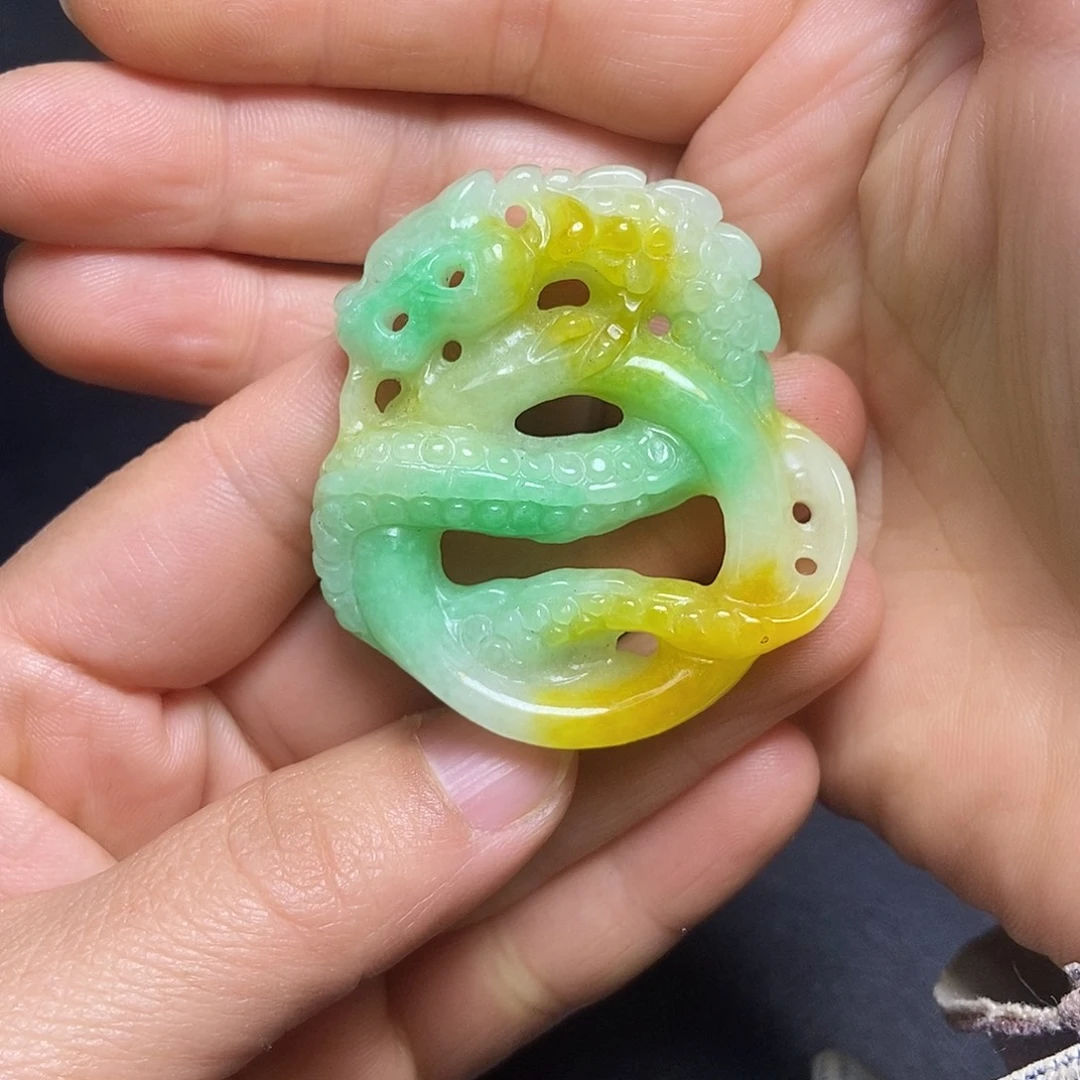 白玉菩提吊坠精品玉