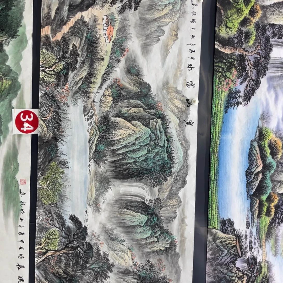 天**勤精品小六尺画心作品